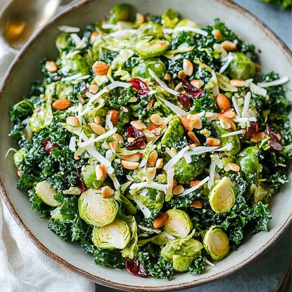 Kale and Brussels Sprout Salad