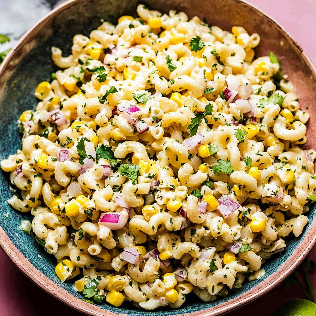 Mexican Street Corn Pasta Salad Recipe