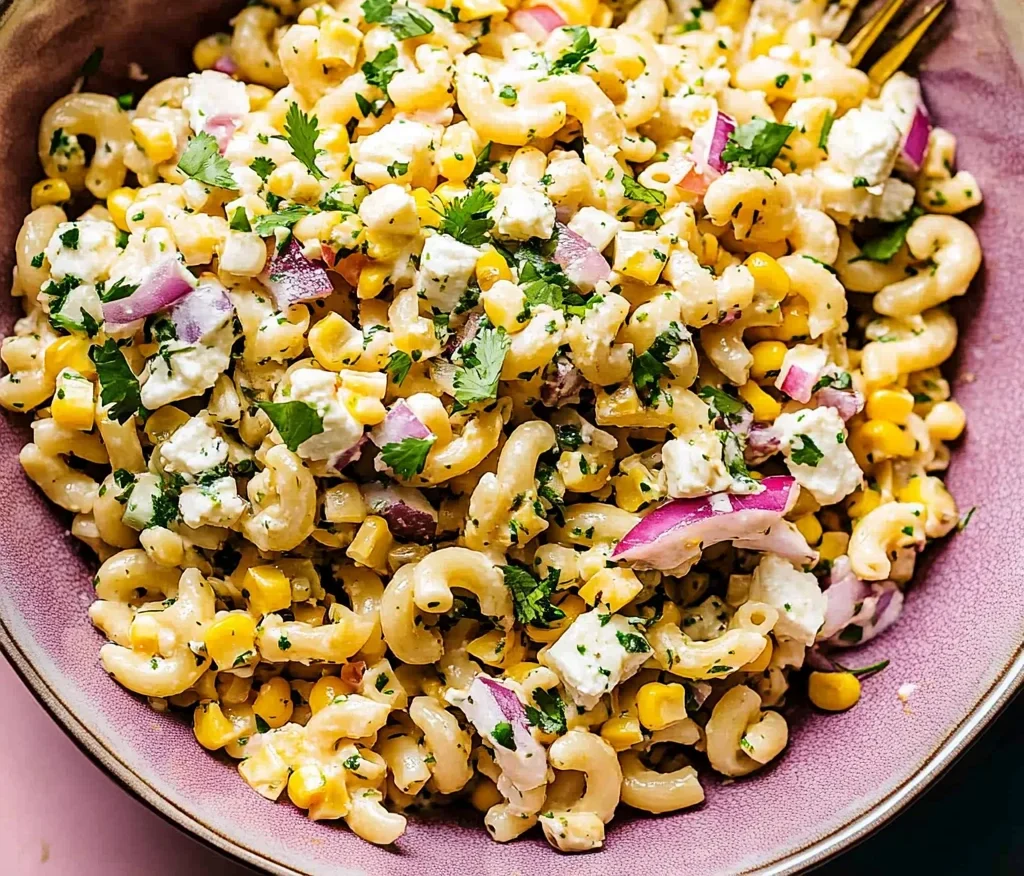 Mexican Street Corn Pasta Salad Recipe