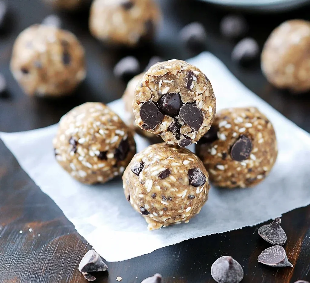 No Bake Chocolate Chip Energy Bites