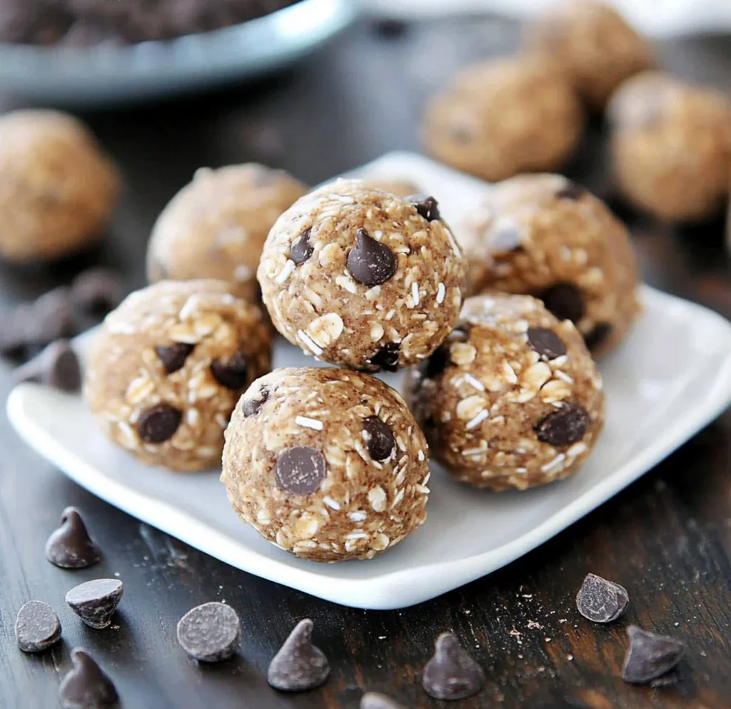 No Bake Chocolate Chip Energy Bites