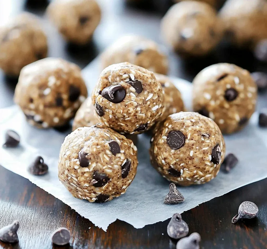 No Bake Chocolate Chip Energy Bites