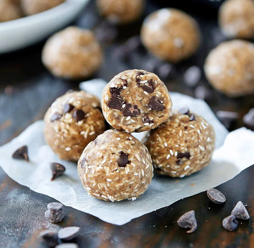 No Bake Chocolate Chip Energy Bites
