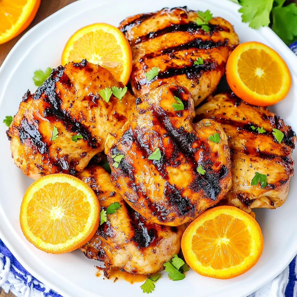 Orange Barbecue Grilled Chicken Recipe
