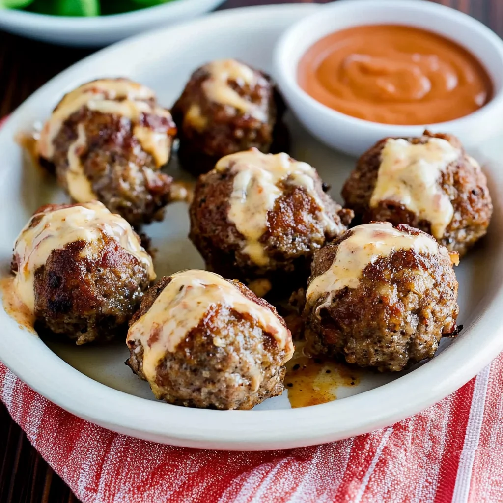Turkey Bacon Cheeseburger Meatballs