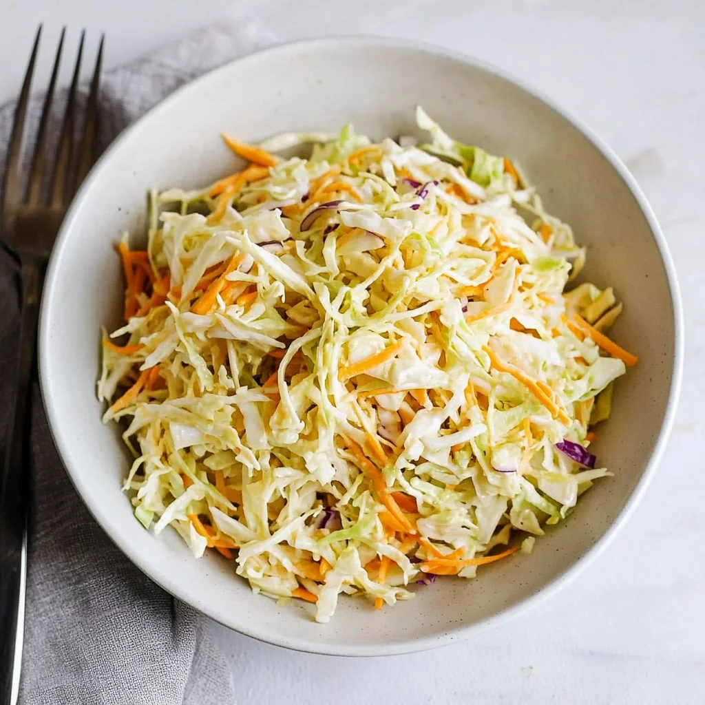 Vinegar Coleslaw Recipe (No Mayo Coleslaw)
