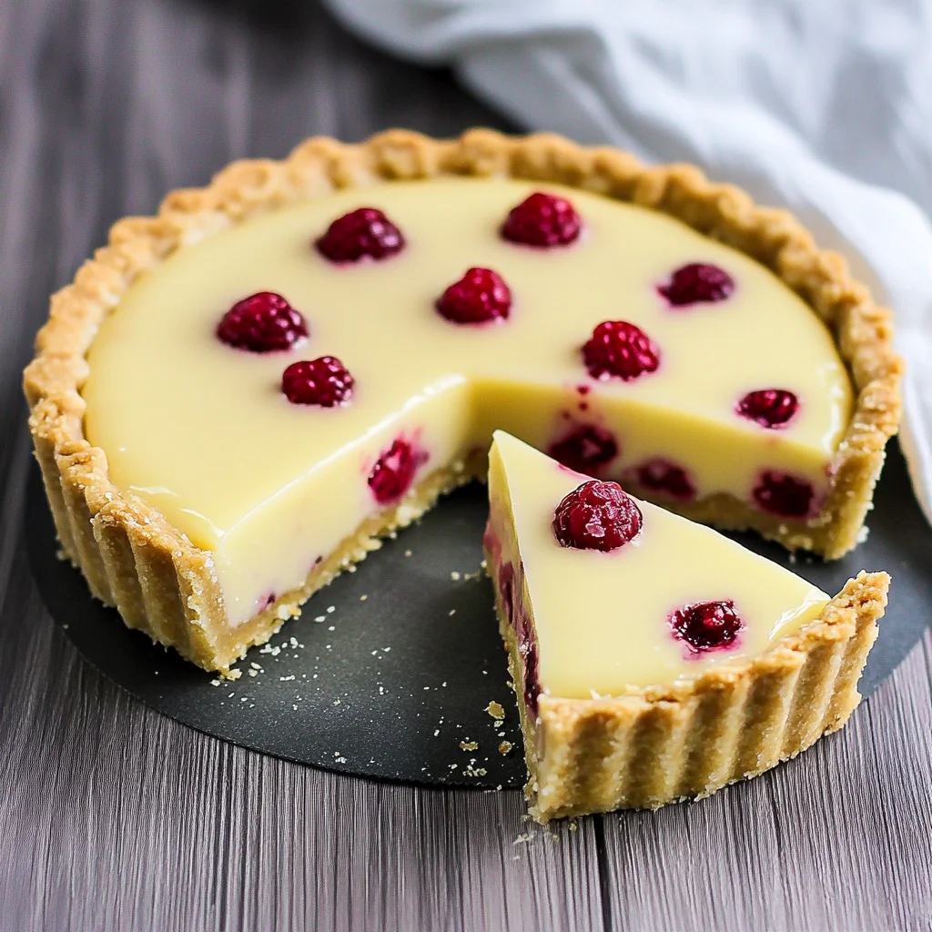 White Chocolate Raspberry Tart