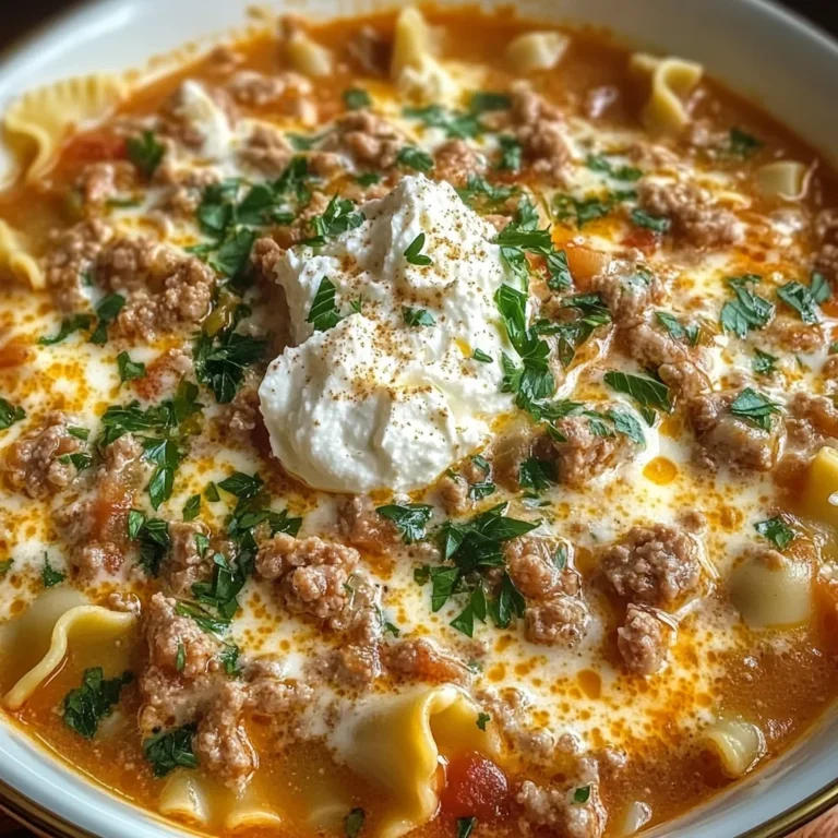 Alfredo Lasagna Soup