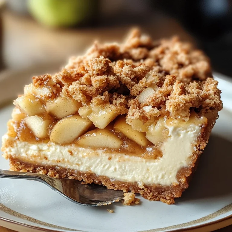 Apple Crumble Cheesecake