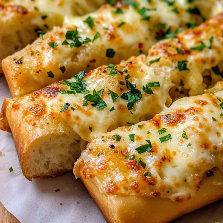 BEST CHEESY GARLIC BREAD RECIPE