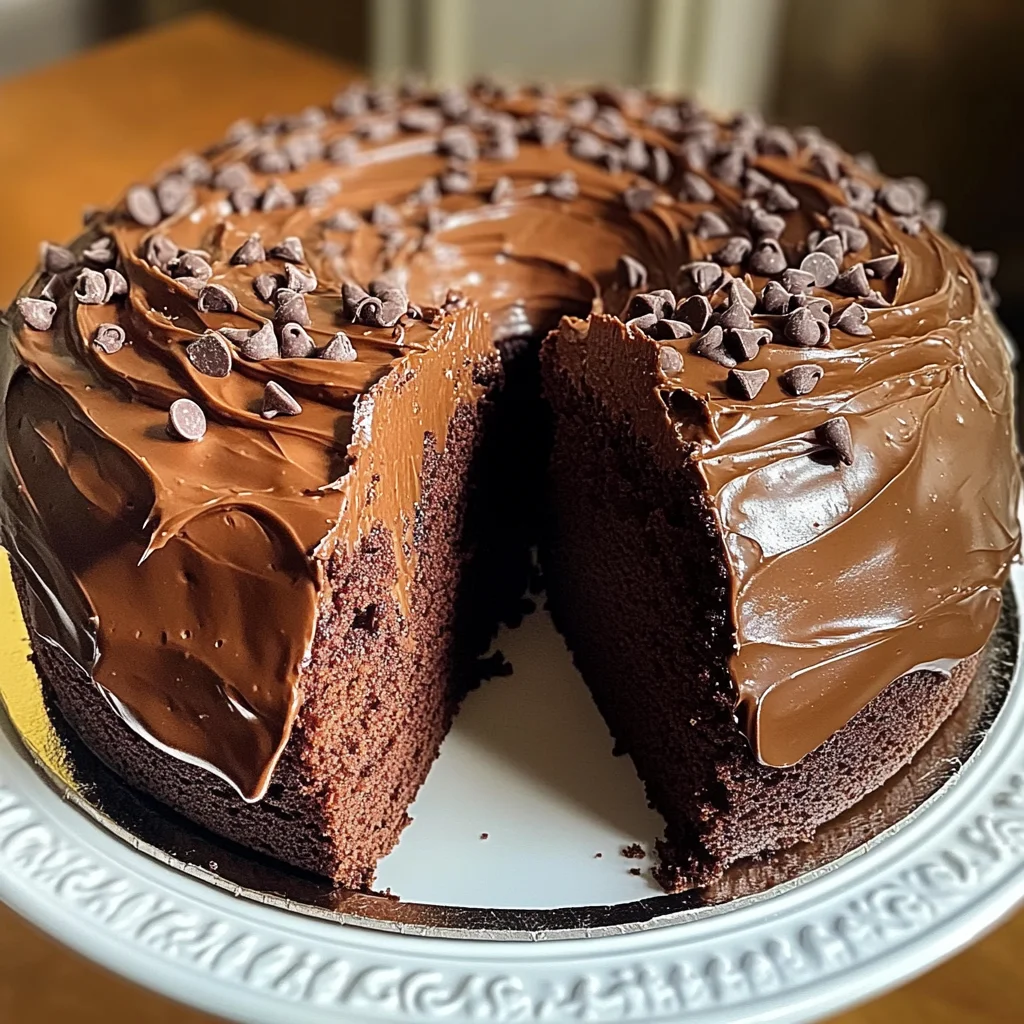 Chocolate Pound Cake with Chocolate Frosting