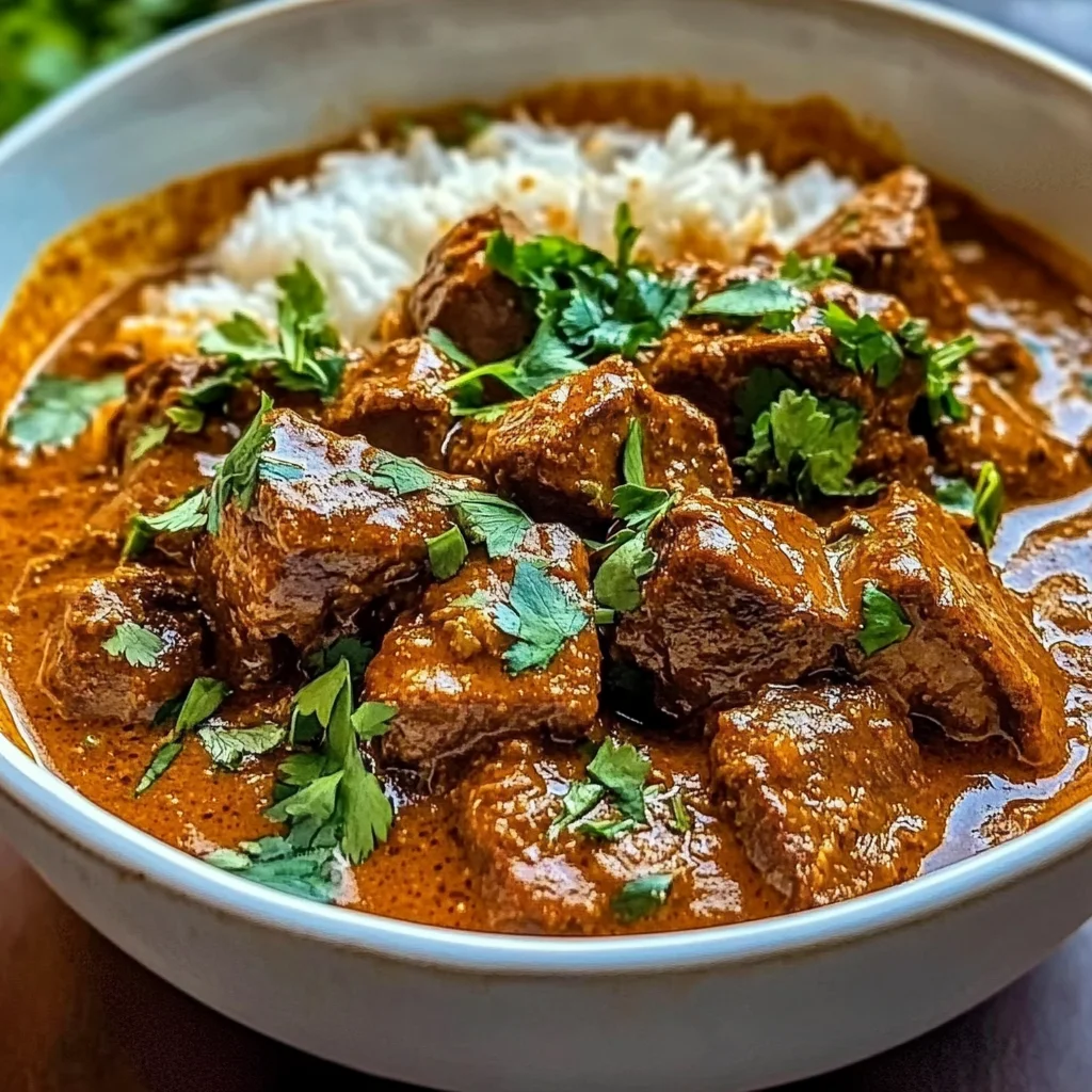 Coconut-Braised Beef Curry with Jasmine Rice