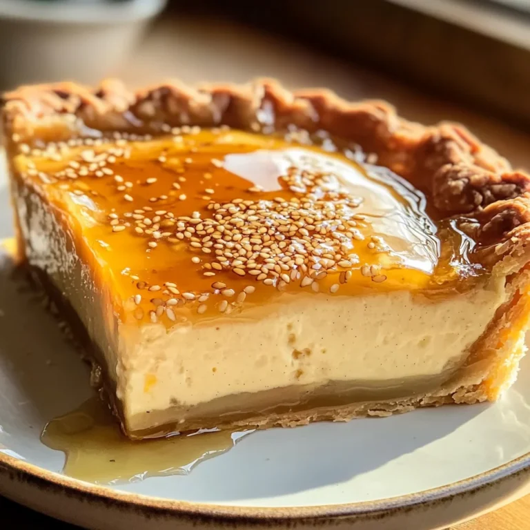 Golden Greek Honey Pie (Melopita)