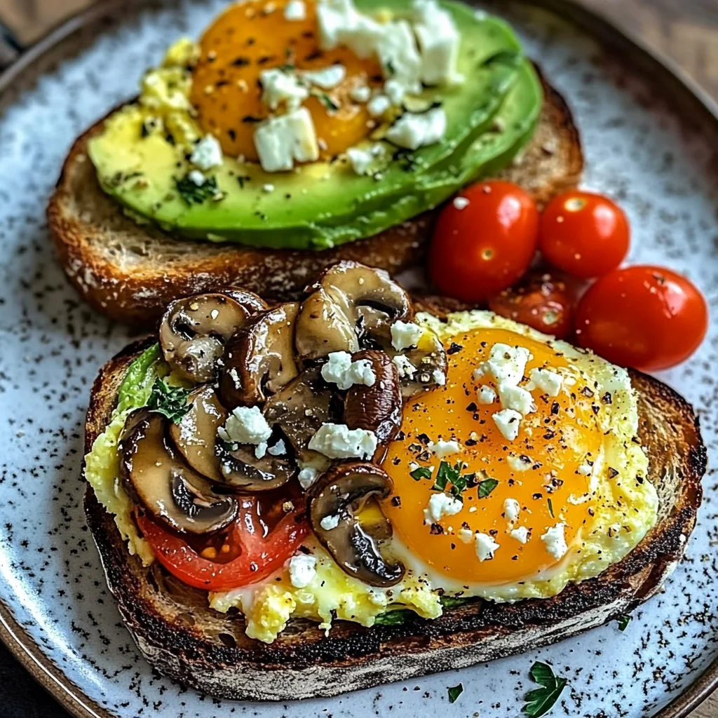 Gourmet Breakfast Toast Duo