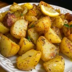 Greek Lemon Garlic Roasted Potatoes