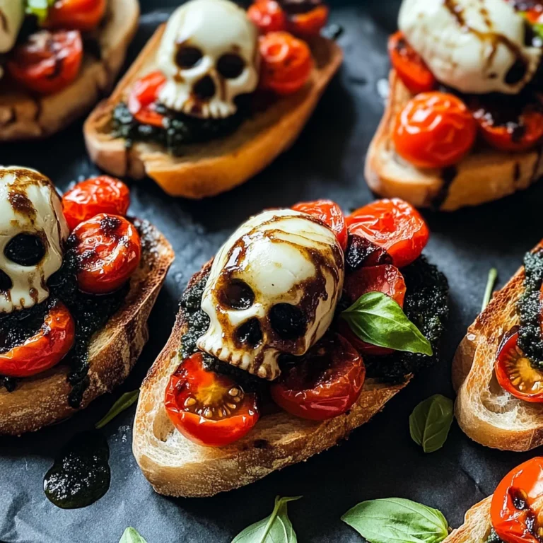 Halloween Bruschetta Appetizer