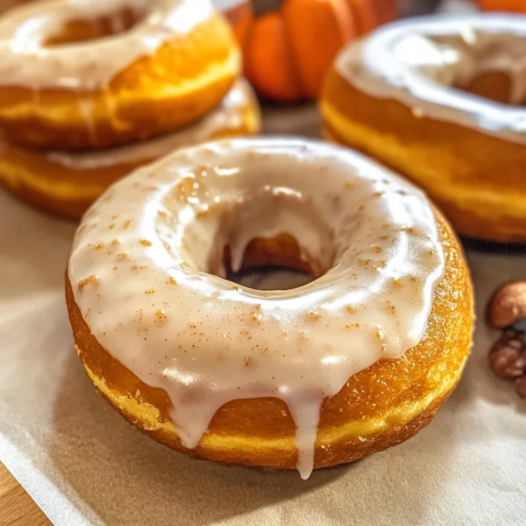 Maple Glazed Pumpkin Donuts