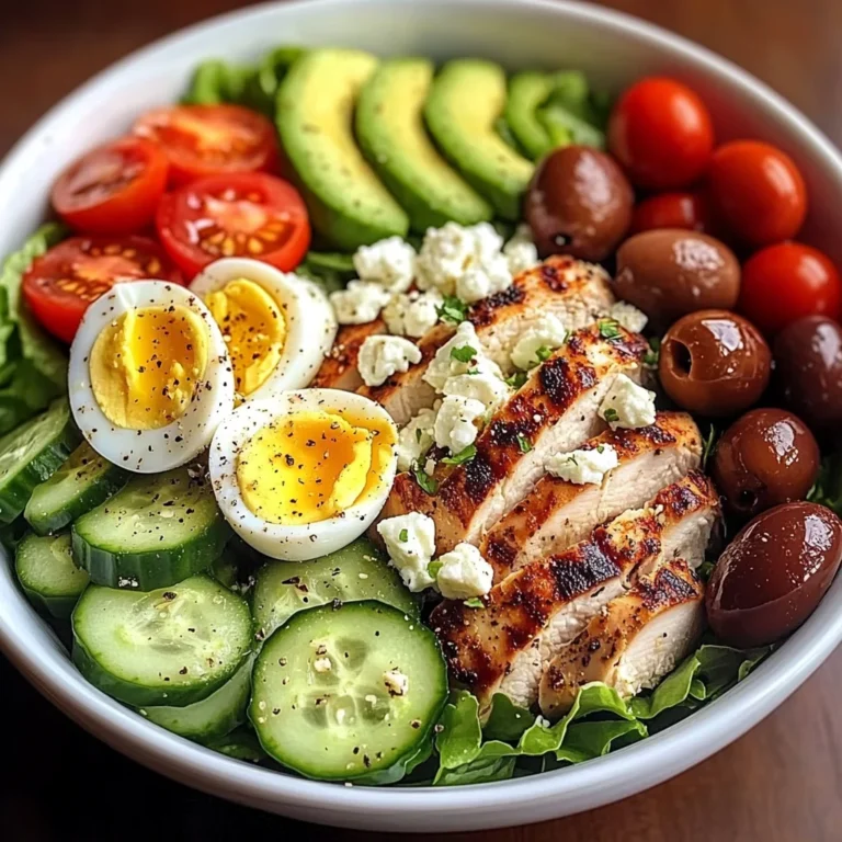 Mediterranean Power Salad with Chicken & Avocado