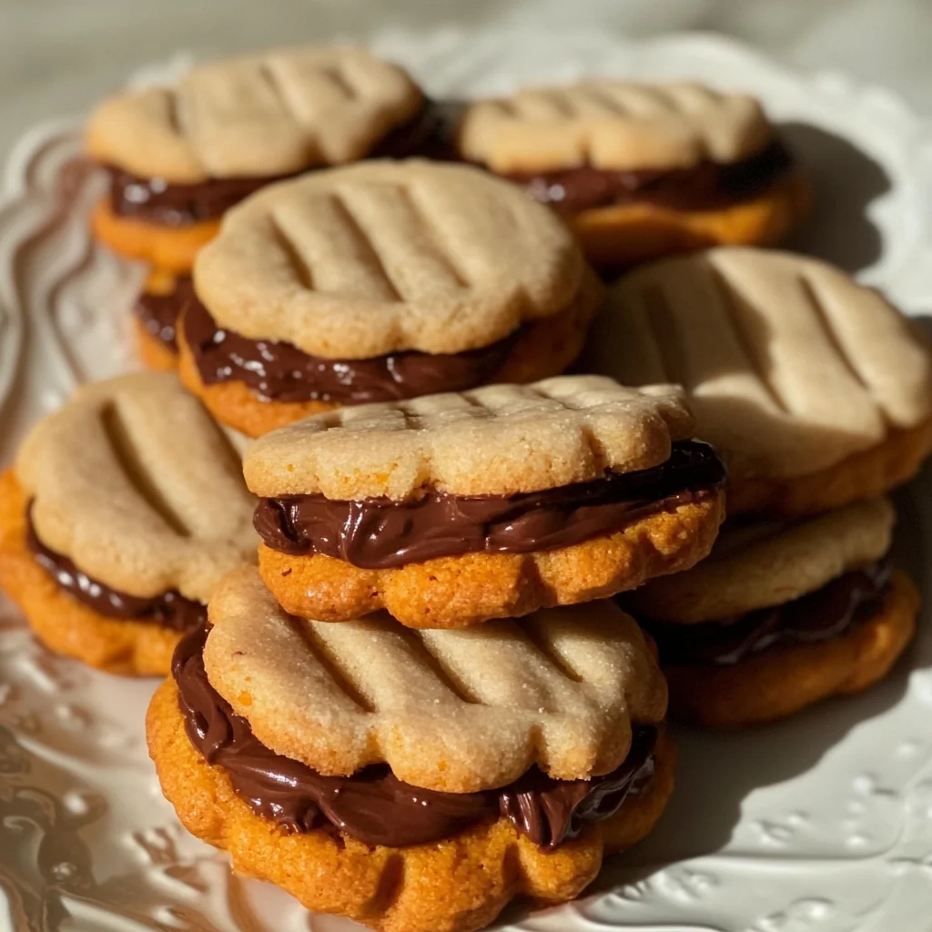 Nutella Pumpkin Cookies
