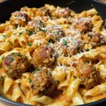 One-Pot Creamy Cajun Meatball Pasta: Easy & Flavorful Recipe