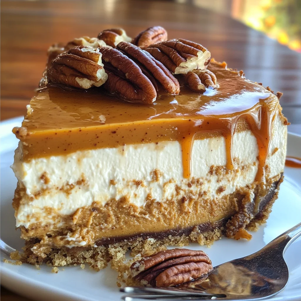 Pecan Pie Pumpkin Cheesecake