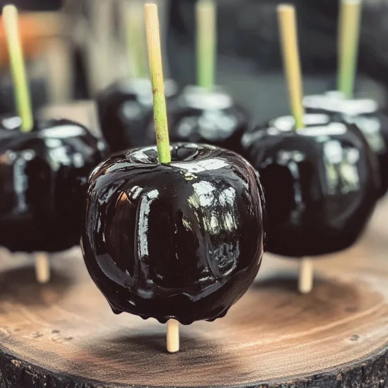 Poison Toffee Apples for Halloween
