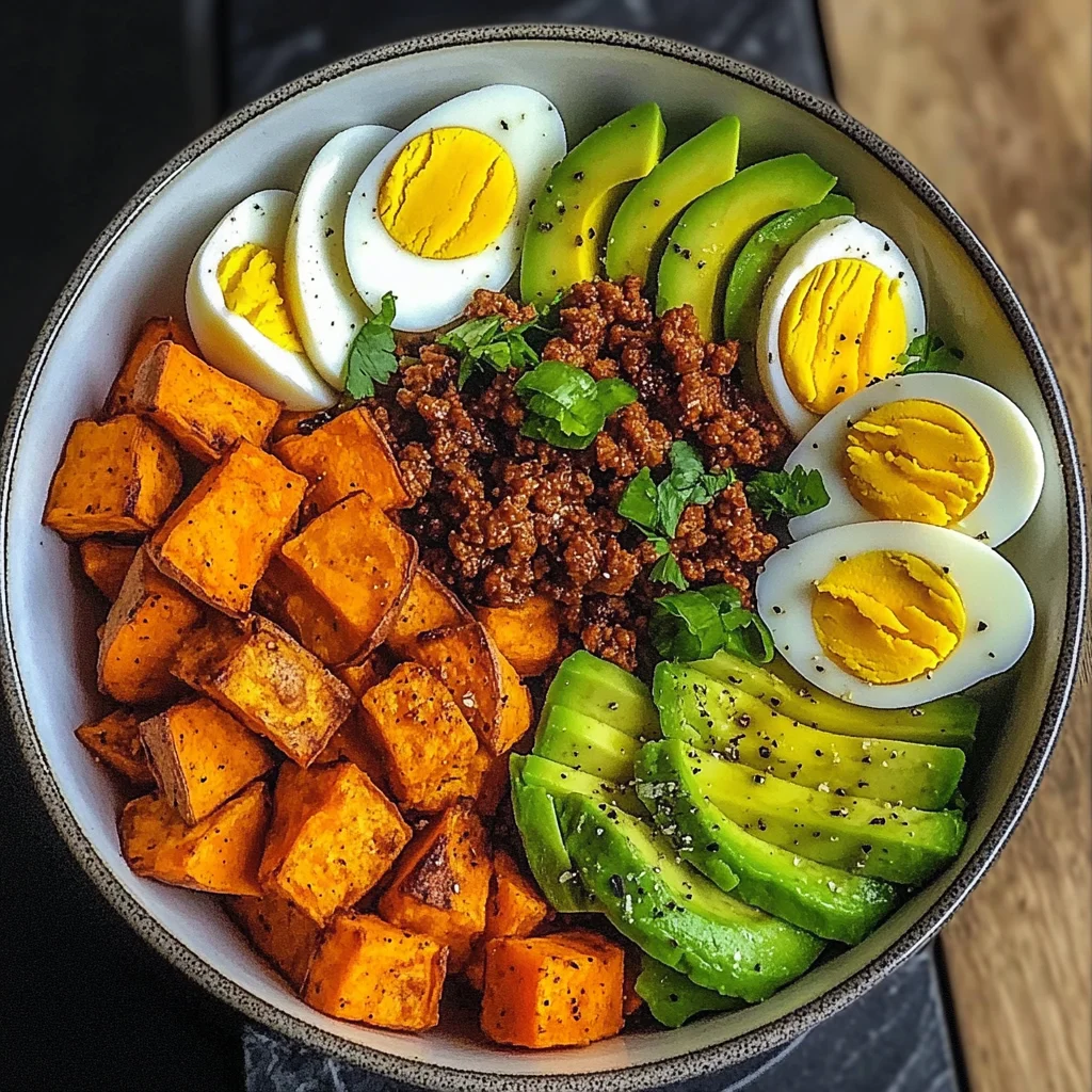 Protein Power Bowl with Sweet Potatoes & Avocado
