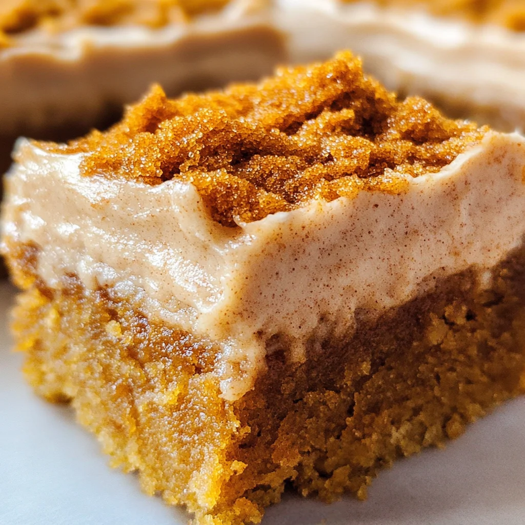 Pumpkin Bars with Brown Sugar Frosting
