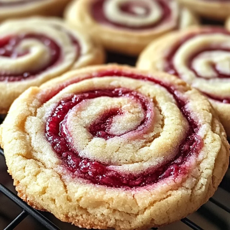 Raspberry Swirl Cookies