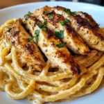 Savory Cajun Chicken over Creamy Parmesan Linguine