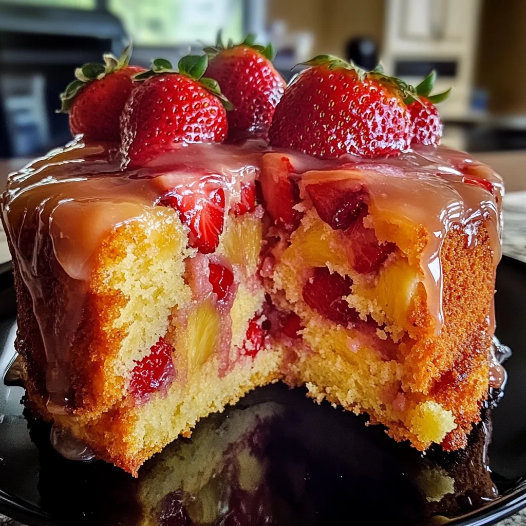 Strawberry Pineapple Pound Cake Recipe