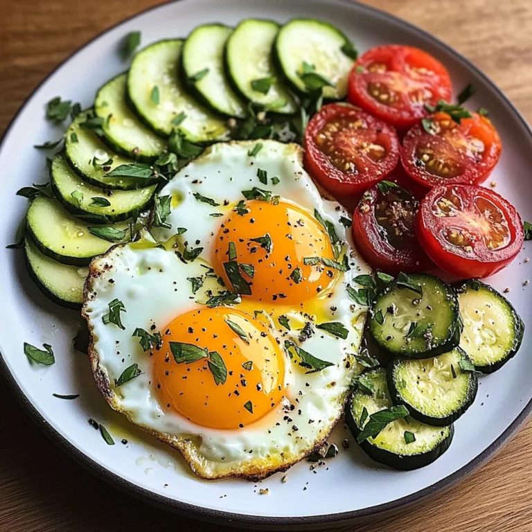 Sunny Egg & Veggie Plate with Cheese & Herbs