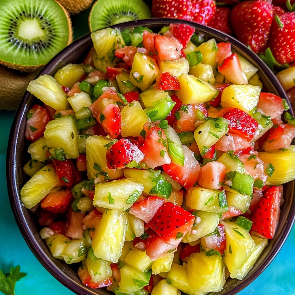 Tangy Pineapple Strawberry Salsa