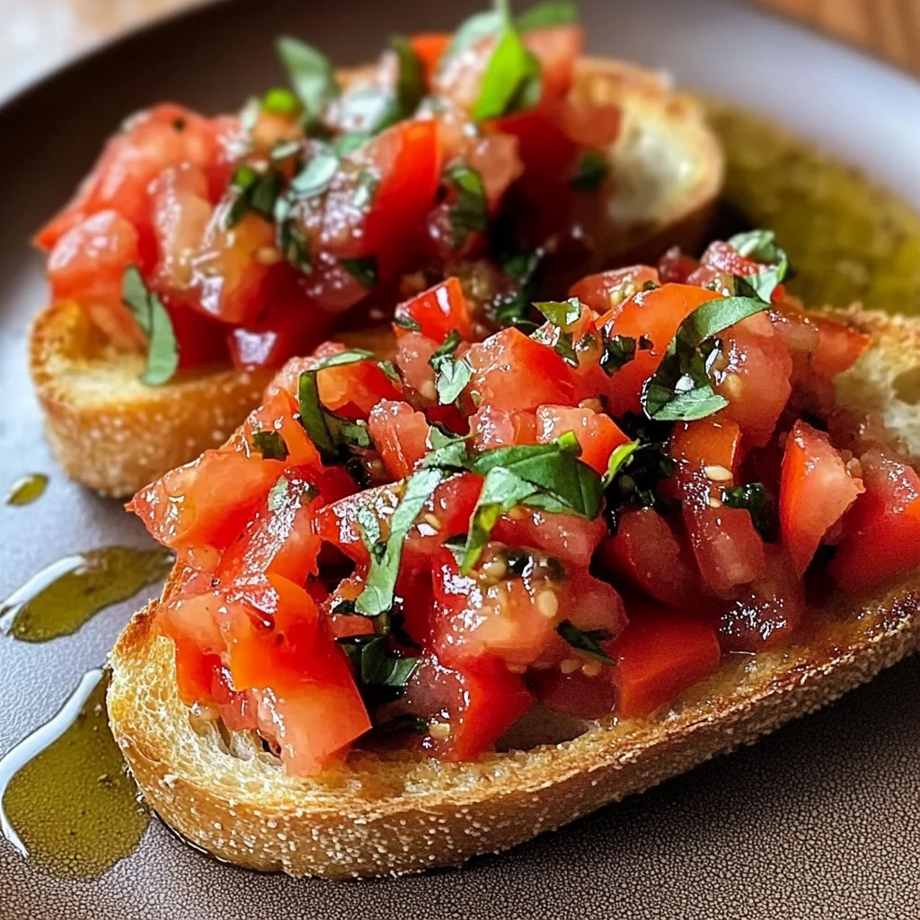 Classic Italian Bruschetta