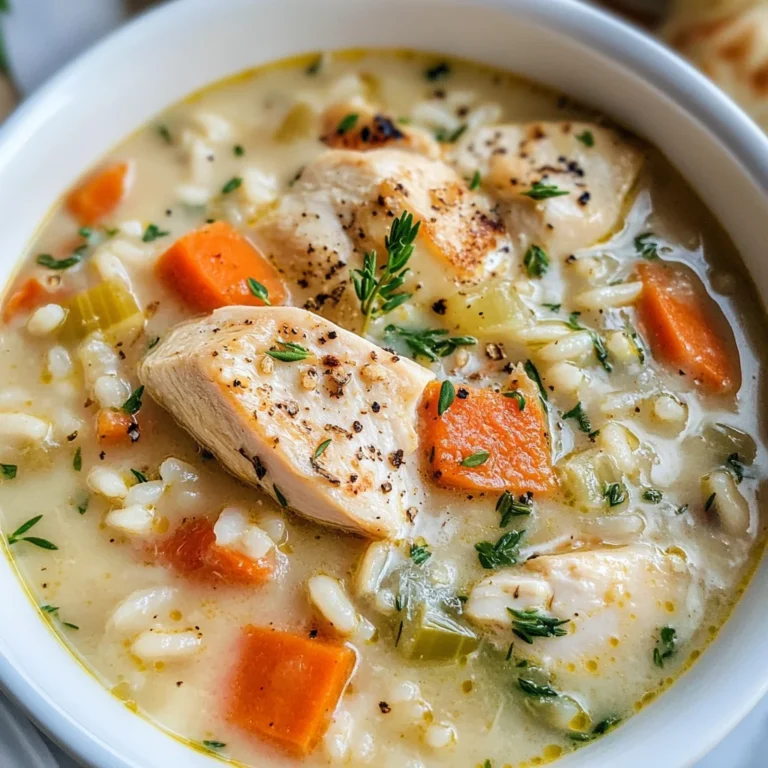 Creamy Chicken and Rice Soup