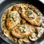 Creamy White apple vinegar Mushroom Chicken