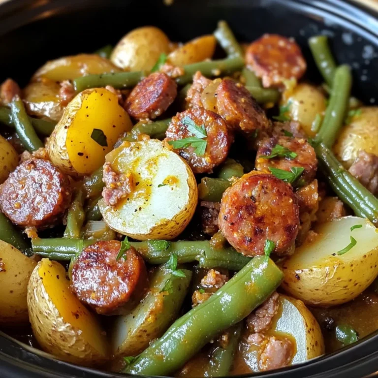 Crock Pot Swamp Potatoes with Sausage & Veggies