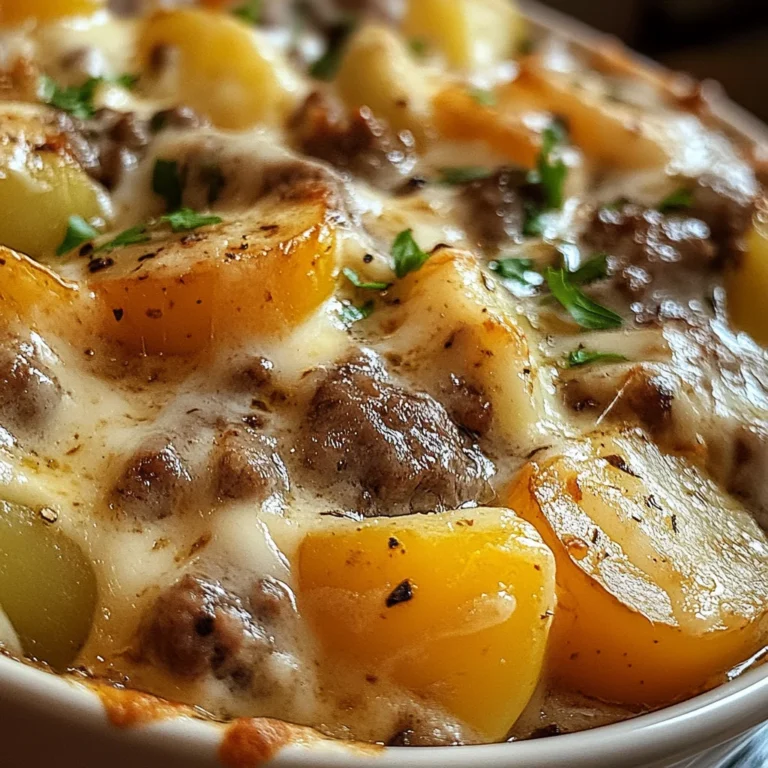 Crockpot Cheesesteak Potato Casserole Recipe