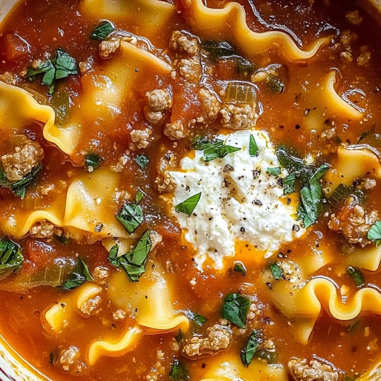 Delicious & Hearty Lasagna Soup Recipe - Perfect for Fall Dinner!