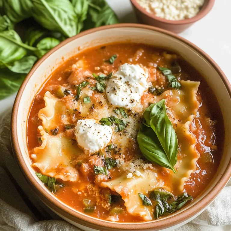 Easy Creamy Lasagna Soup