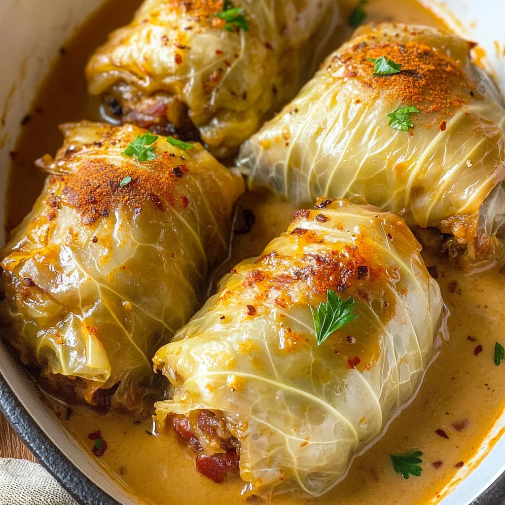 German Stuffed Cabbage Rolls (Kohlrouladen)