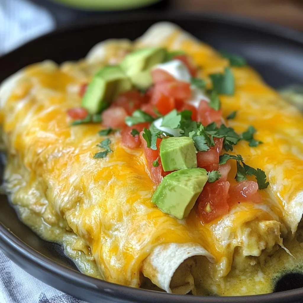 Green Chili Chicken Enchiladas Recipe