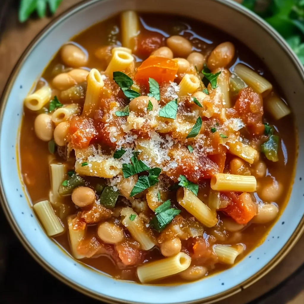 Mama Mia's Hearty Pasta Fagioli Soup
