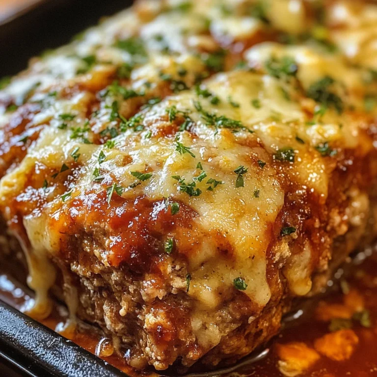 Melt-in-Your-Mouth Garlic Parmesan Chicken Meatloaf Recipe