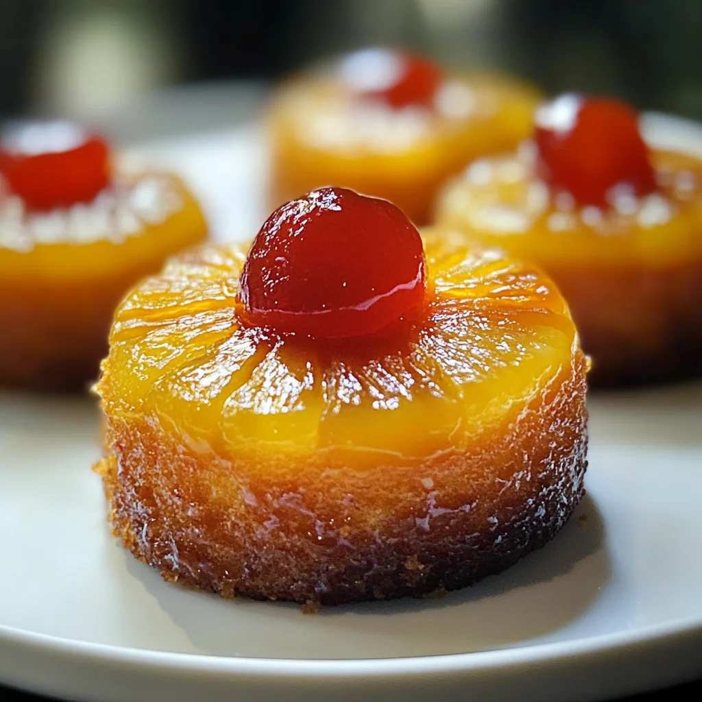 Mini Pineapple Upside Down Cakes