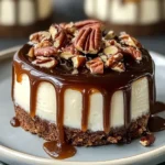 No Bake Turtle Mini Cheesecake