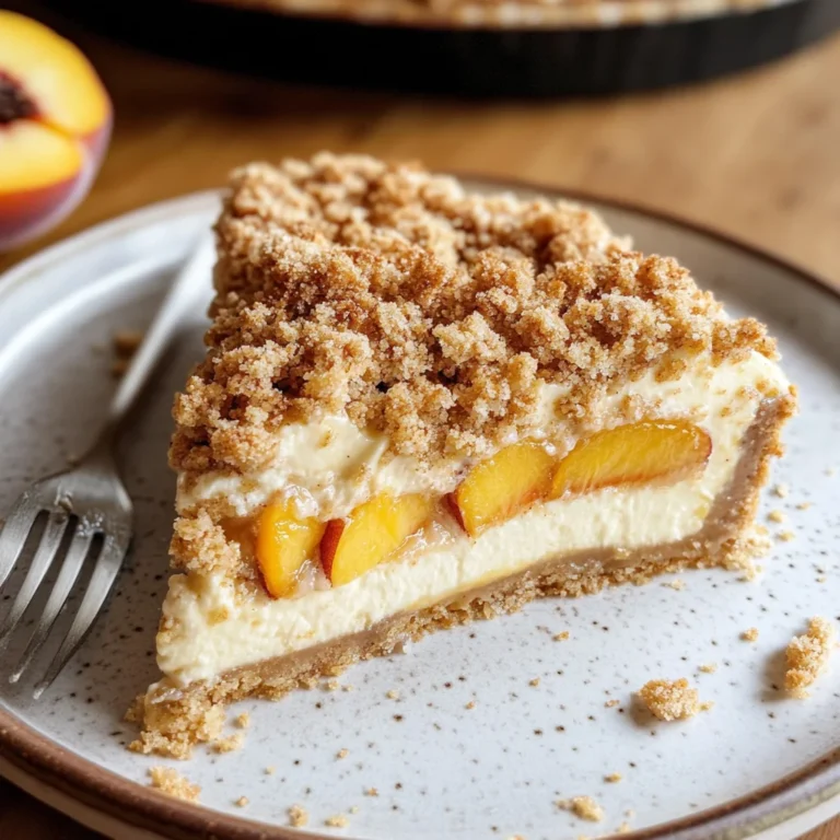 Peach Crumble Cheesecake