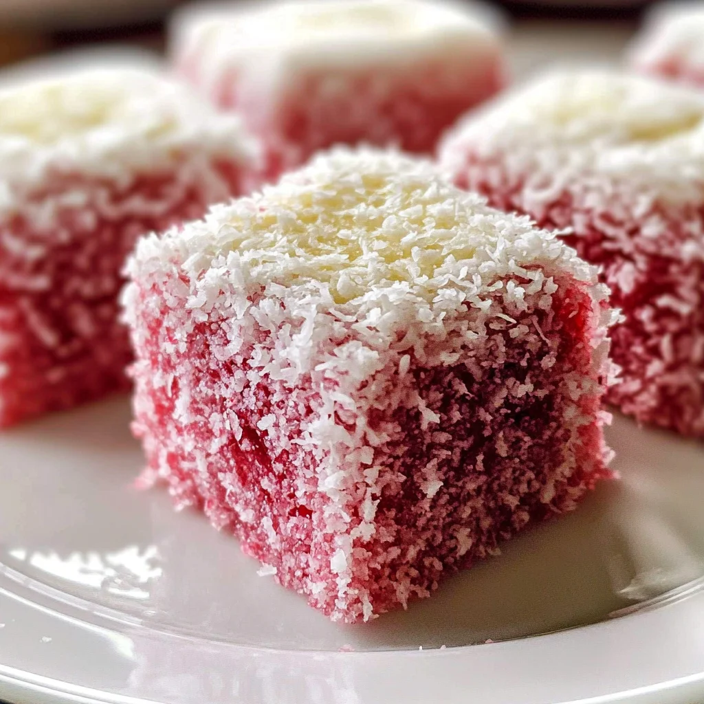 Raspberry Lamingtons