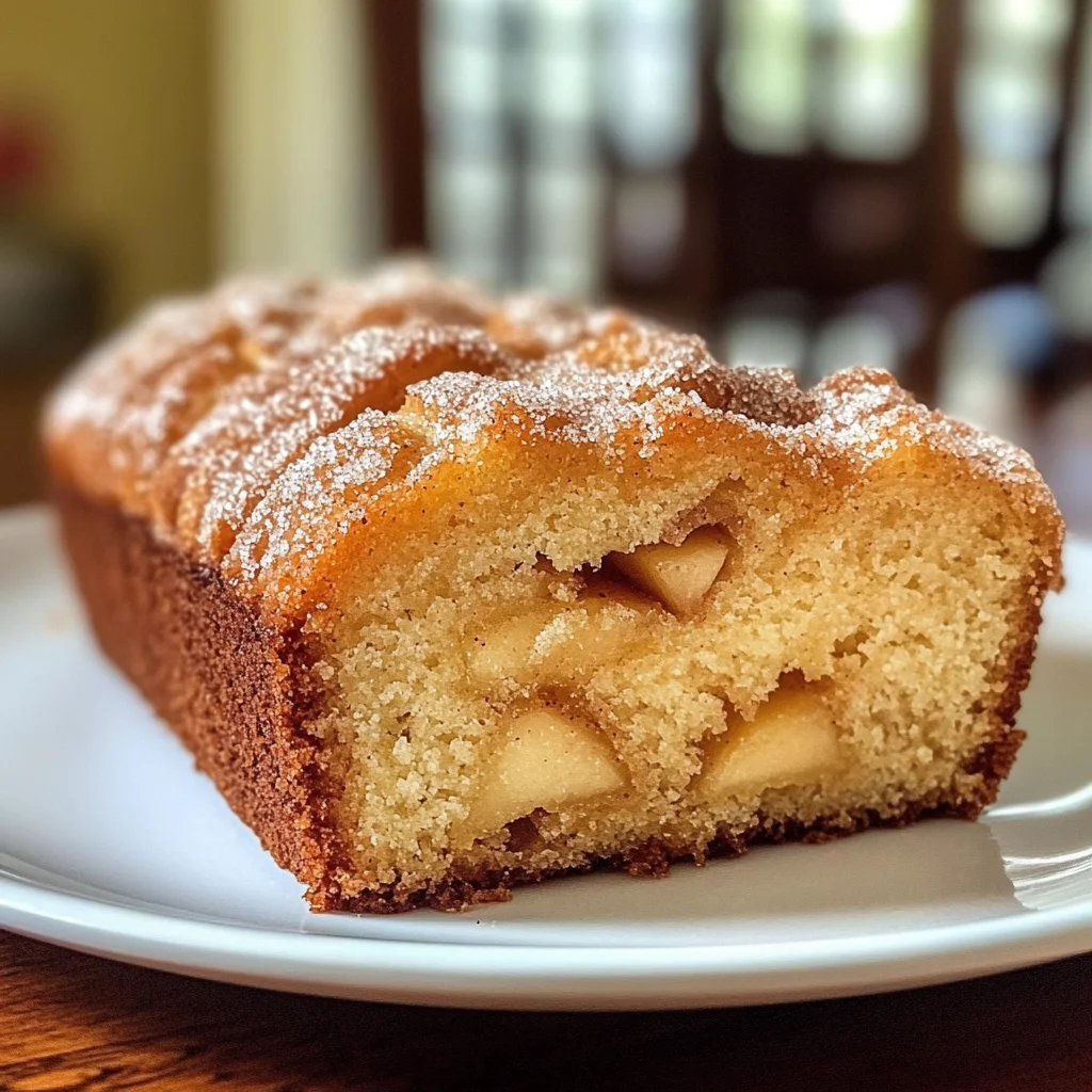 Spiced Apple Cider Donut Loaf