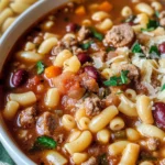 Spicy Italian Sausage Pasta e Fagioli